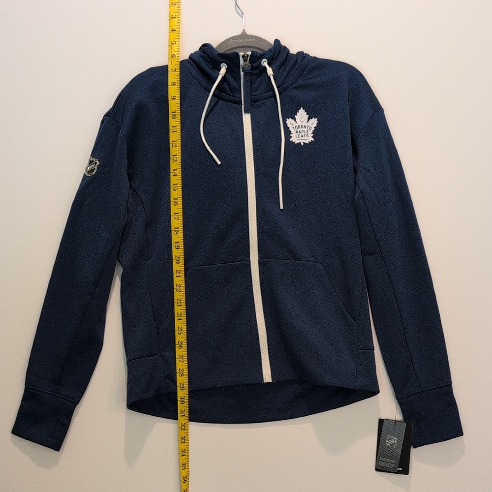 Toronto Maple Leafs Women's Zip Up Hooded Sweatshirt Medium